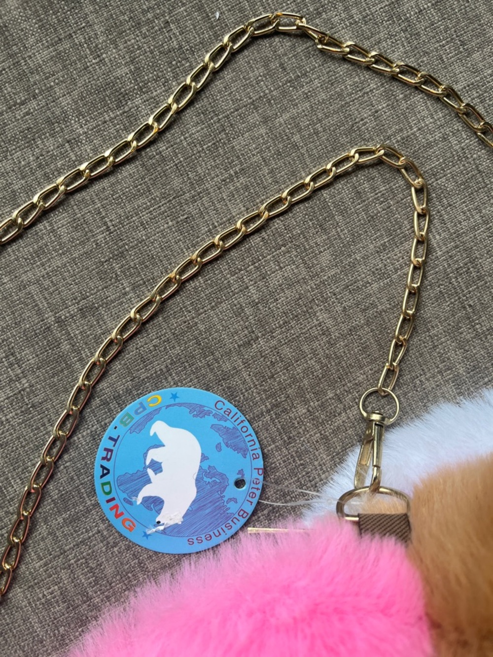 Fuzzy Multicolored Rabbit Plush Purse Kawaii Anime Cosplay Con NWT - Picture 3 of 8